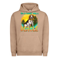 Pigment Burro life is better with a beagle Urban Hoodie - texasbilliewilder