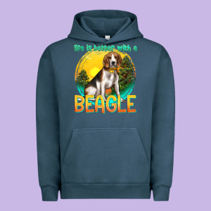 Life Is Better With A Beagle Urban Hoodie Designed By Texasbilliewilder