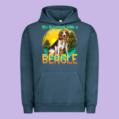Life Is Better With A Beagle Urban Hoodie Designed By Texasbilliewilder