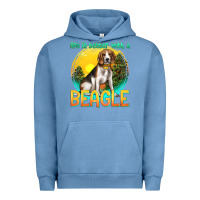 Pigment Pebble Blue life is better with a beagle Urban Hoodie - texasbilliewilder