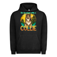 Pigment Black life is better with a collie Urban Hoodie - texasbilliewilder
