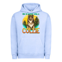 Pigment Grape Ice life is better with a collie Urban Hoodie - texasbilliewilder