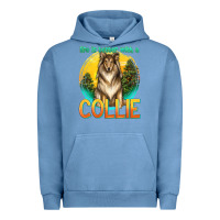 Pigment Pebble Blue life is better with a collie Urban Hoodie - texasbilliewilder