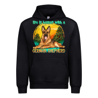 Black life is better with a german shepherd Urban Hoodie - texasbilliewilder