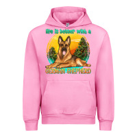 Fuchsia Pink life is better with a german shepherd Urban Hoodie - texasbilliewilder