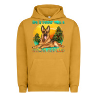 Pigment Peanut Butter life is better with a german shepherd Urban Hoodie - texasbilliewilder