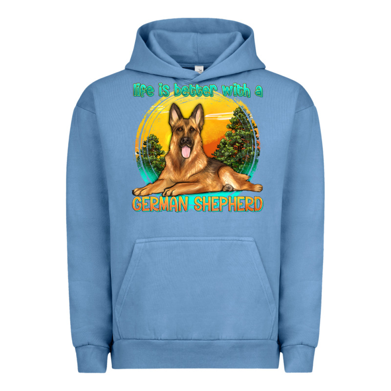 Life Is Better With A German Shepherd Urban Hoodie by texasbilliewilder | Teevron