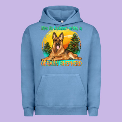 Life Is Better With A German Shepherd Urban Hoodie Designed By Texasbilliewilder