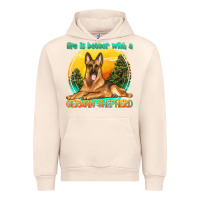 Sandshell life is better with a german shepherd Urban Hoodie - texasbilliewilder