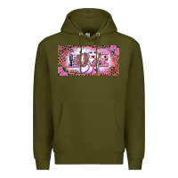 Army Green Valentine's Day Nurse Love Premium Hoodie - RanaPortraitStore