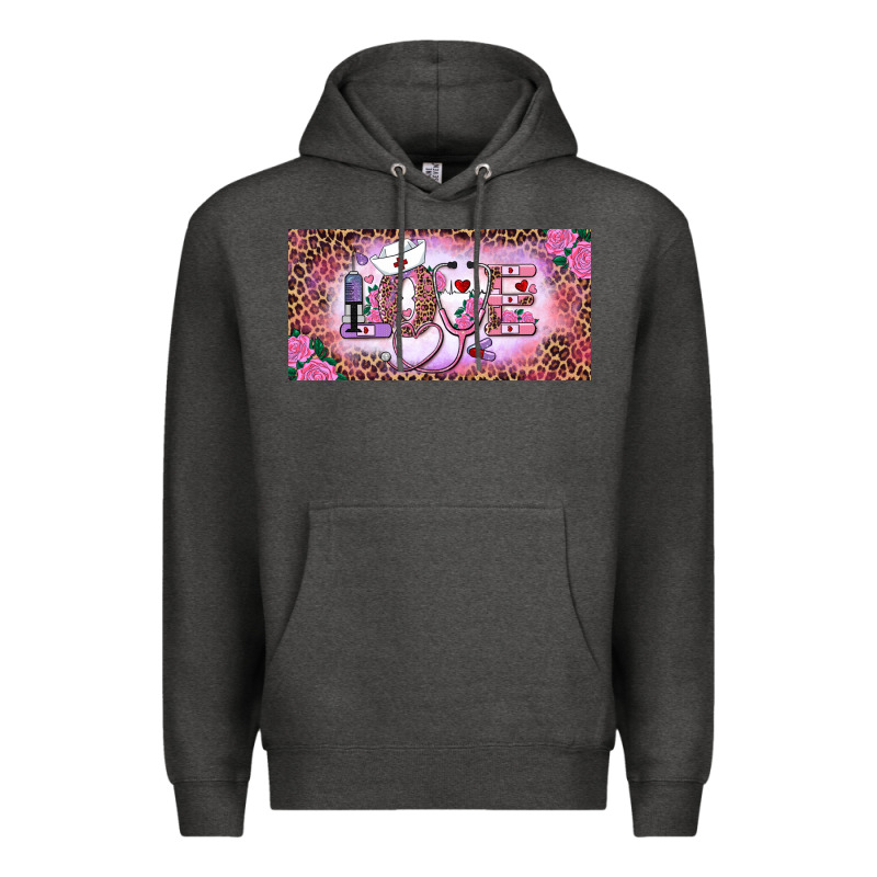 Valentine's Day Nurse Love Premium Hoodie by RanaPortraitStore | Teevron