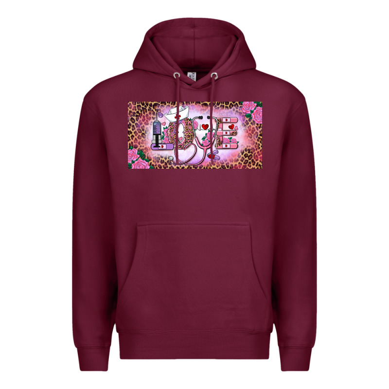 Valentine's Day Nurse Love Premium Hoodie by RanaPortraitStore | Teevron