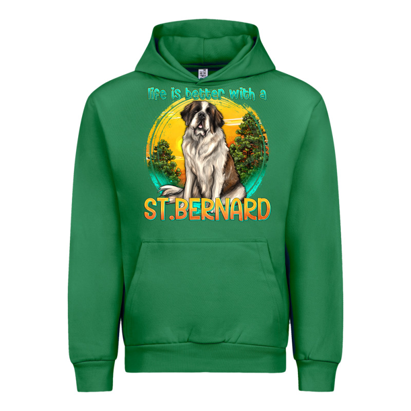 Life Is Better With A St.bernard Urban Hoodie by texasbilliewilder | Teevron