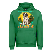 Emerald life is better with a st.bernard Urban Hoodie - texasbilliewilder