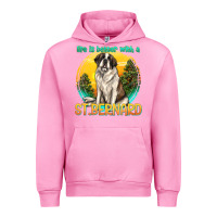 Fuchsia Pink life is better with a st.bernard Urban Hoodie - texasbilliewilder