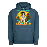 Pigment Midnight Navy life is better with a st.bernard Urban Hoodie - texasbilliewilder