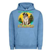 Pigment Pebble Blue life is better with a st.bernard Urban Hoodie - texasbilliewilder