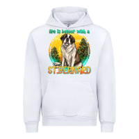 White life is better with a st.bernard Urban Hoodie - texasbilliewilder