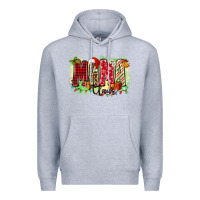 Heather Grey mama claus Premium Hoodie - Zillion Design Studio