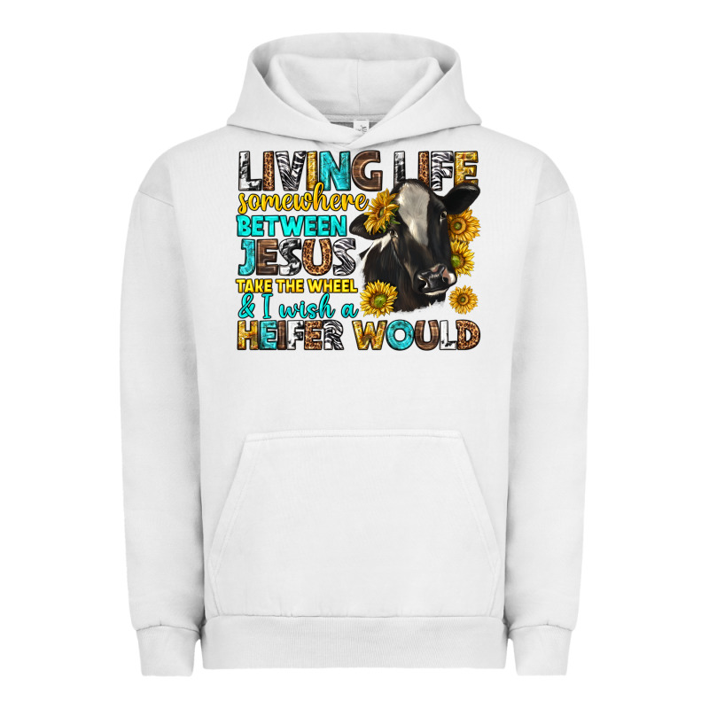 Living Life Somewhere Between Jesus Urban Hoodie by texasbilliewilder | Teevron