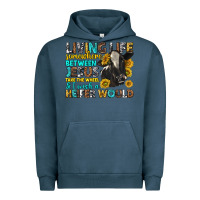 Pigment Midnight Navy living life somewhere between jesus Urban Hoodie - texasbilliewilder