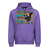 Tulip living life somewhere between jesus Urban Hoodie - texasbilliewilder