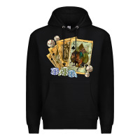 Black western rodeo playing cards tbw Premium Hoodie - texasbilliewilder