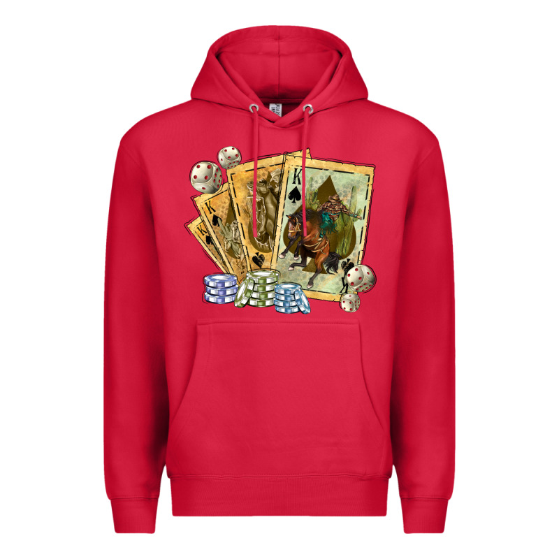 Western Rodeo Playing Cards Tbw Premium Hoodie by texasbilliewilder | Teevron