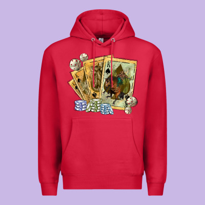 Premium Hoodie western rodeo playing cards tbw