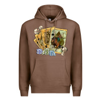 Chestnut western rodeo playing cards tbw Premium Hoodie - texasbilliewilder