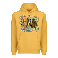 Mustard western rodeo playing cards tbw Premium Hoodie - texasbilliewilder