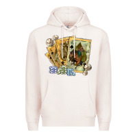 Pale Pink western rodeo playing cards tbw Premium Hoodie - texasbilliewilder
