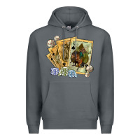 Rock western rodeo playing cards tbw Premium Hoodie - texasbilliewilder