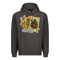 Smoke western rodeo playing cards tbw Premium Hoodie - texasbilliewilder