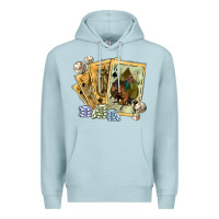 Blue Mist western rodeo playing cards tbw Premium Hoodie - texasbilliewilder