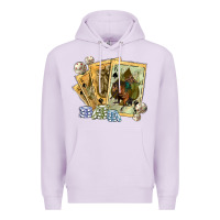 Lilac western rodeo playing cards tbw Premium Hoodie - texasbilliewilder