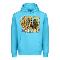 Ocean Blue western rodeo playing cards tbw Premium Hoodie - texasbilliewilder