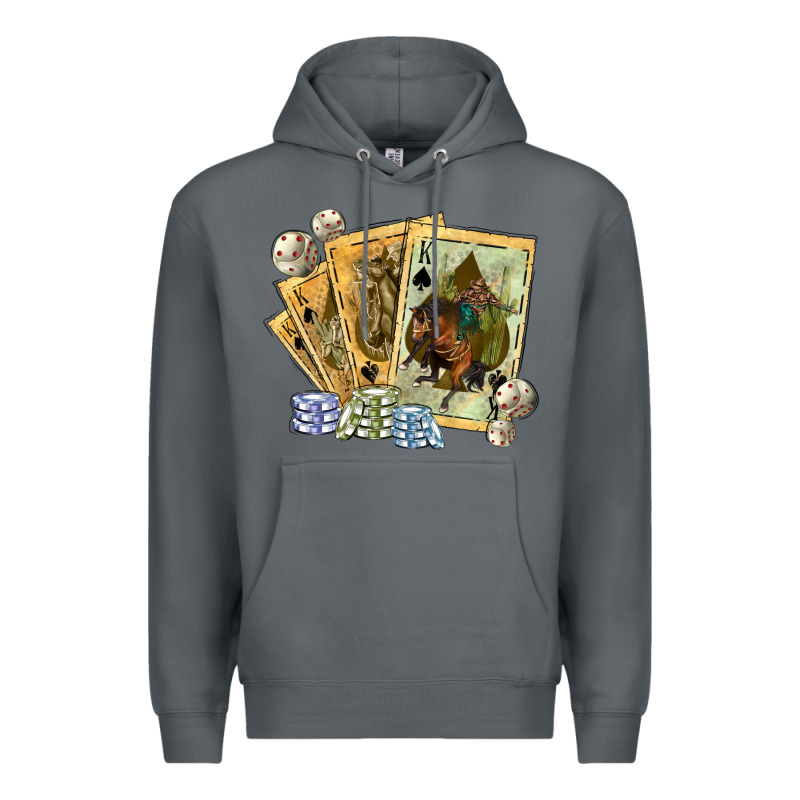 Western Rodeo Playing Cards Tbw Premium Hoodie by texasbilliewilder | Teevron