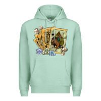 Seafoam western rodeo playing cards tbw Premium Hoodie - texasbilliewilder