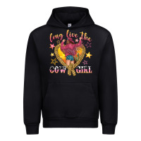 Black long live the cowgirl Urban Hoodie - texasbilliewilder