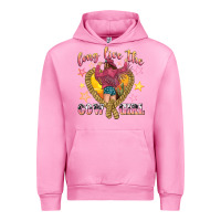 Fuchsia Pink long live the cowgirl Urban Hoodie - texasbilliewilder