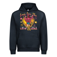 Navy long live the cowgirl Urban Hoodie - texasbilliewilder