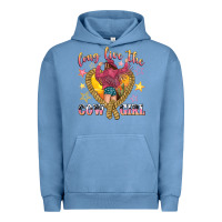Pigment Pebble Blue long live the cowgirl Urban Hoodie - texasbilliewilder