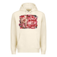 Tofu Valentines Day Pig Hogs And Kisses Premium Hoodie - RanaPortraitStore