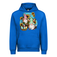 Cobalt Easter Gnomes Egg Sunflowers Truck Urban Hoodie - RanaPortraitStore