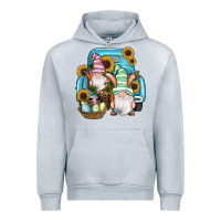 Heather Grey Easter Gnomes Egg Sunflowers Truck Urban Hoodie - RanaPortraitStore