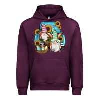 Mauve Wine Easter Gnomes Egg Sunflowers Truck Urban Hoodie - RanaPortraitStore