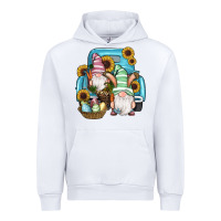 White Easter Gnomes Egg Sunflowers Truck Urban Hoodie - RanaPortraitStore