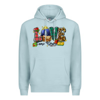 Blue Mist love came down luke 2 11 Premium Hoodie - Zillion Design Studio