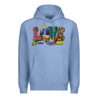Colony Blue love came down luke 2 11 Premium Hoodie - Zillion Design Studio